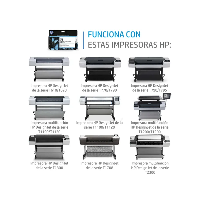 HP Cartucho de tinta DesignJet 72 de 130 ml gris image 3