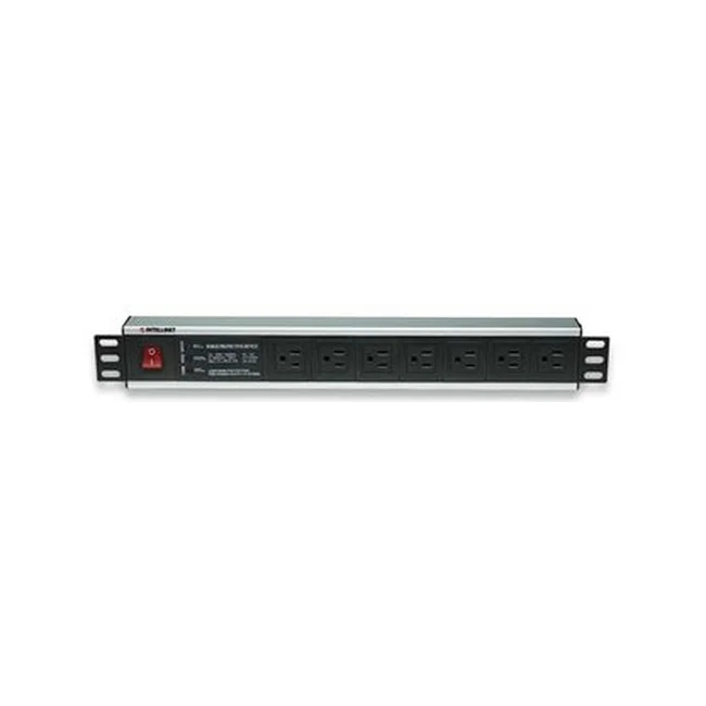 Intellinet Barra Multicontacto de 7 salidas para Montaje en Rack de 19" image 7