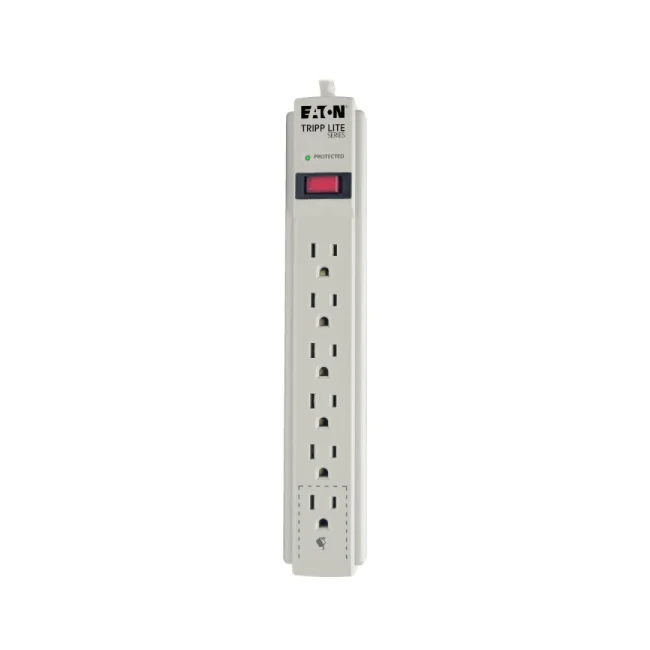 Tripp Lite TLP604 Supresor de Sobretensiones Protect It!, con 6 Tomacorrientes, 1.22 m [4 pies]. Cable, 790 joules, LED de Diagnóstico, Gabinete Gris Claro image 8