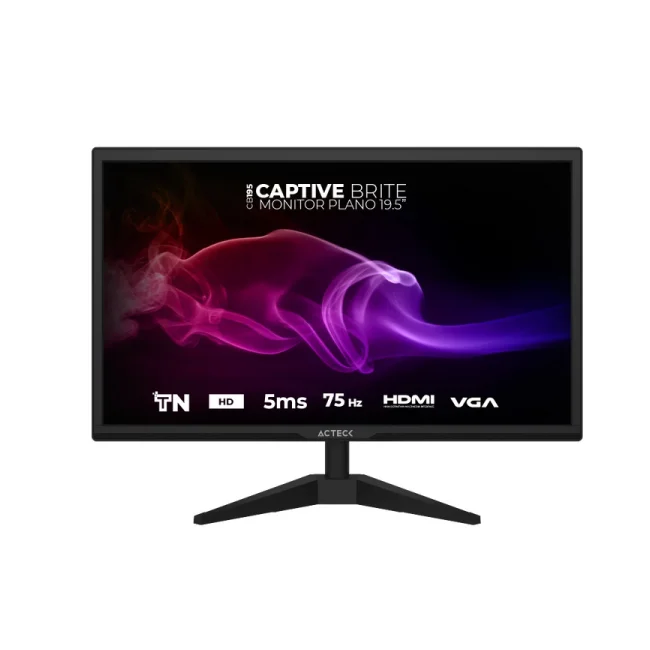 Acteck AC-939409 monitor de computadora 49.5 cm (19.5") 1440 x 900 Pixeles HD Negro image 4