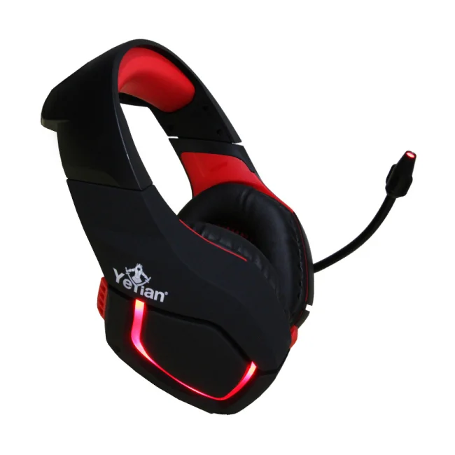 Yeyian YDW-33402 audífono y auriculare Auriculares Alámbrico Diadema Juego Negro, Rojo image 6
