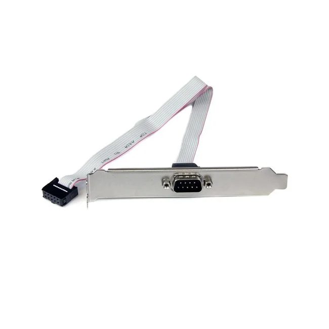 StarTech.com Adaptador de 40cm de Header Bracket Serial DB9 RS232 a IDC 10 Pines para Tarjeta Madre