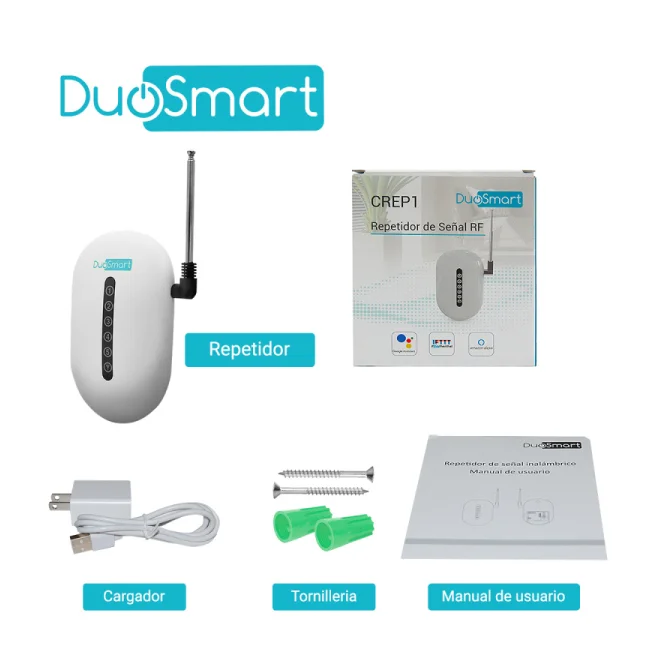 DuoSmart CREP1 transmisor repetidor de señal de alarma 433 MHz image 12