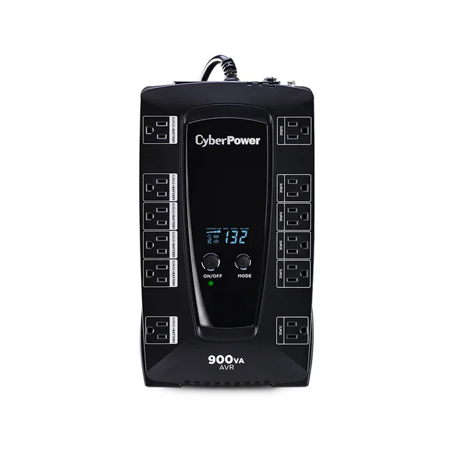 CyberPower AVRG900LCD sistema de alimentación ininterrumpida (UPS) Línea interactiva 0.9 kVA 480 W 12 salidas AC image 4