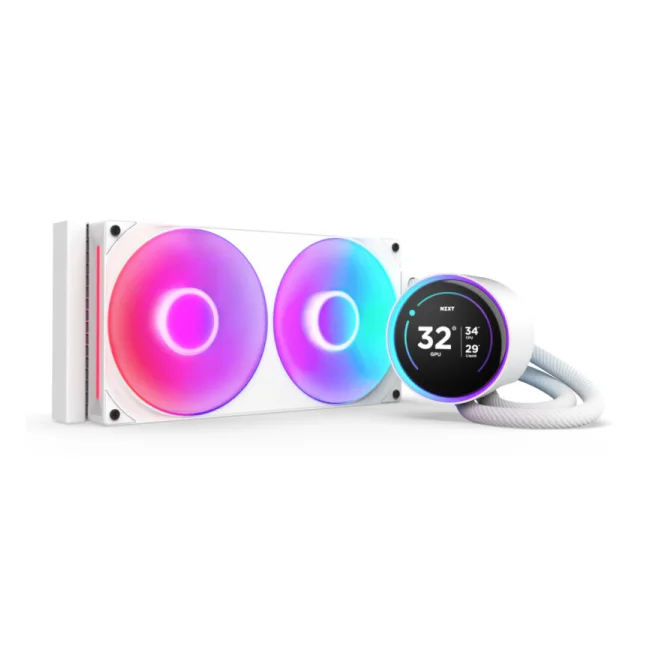 NZXT Kraken Elite 280 RGB Procesador Refrigerador de líquidos todo en uno 14 cm Blanco 1 pieza(s)