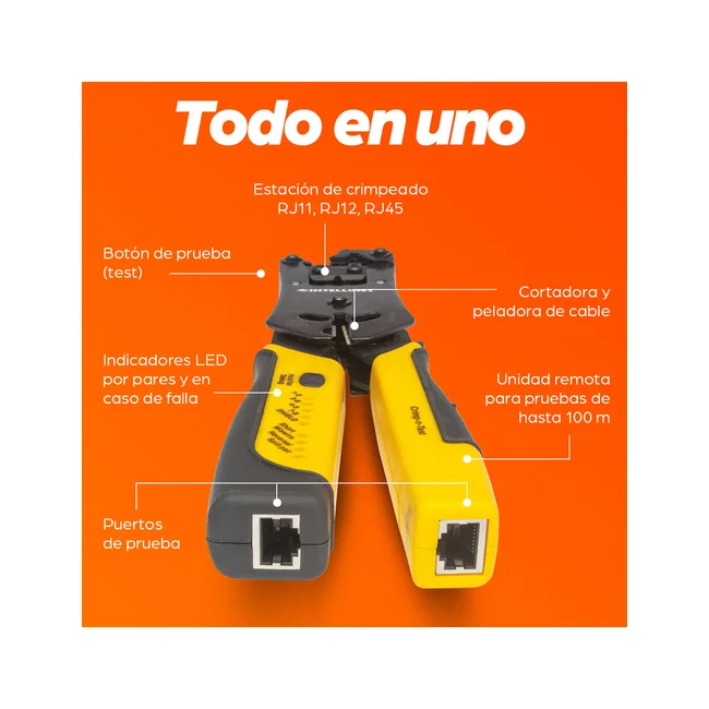 Intellinet Pinza Crimpeadora Universal de Plugs Modulares y Probador de Cables image 18