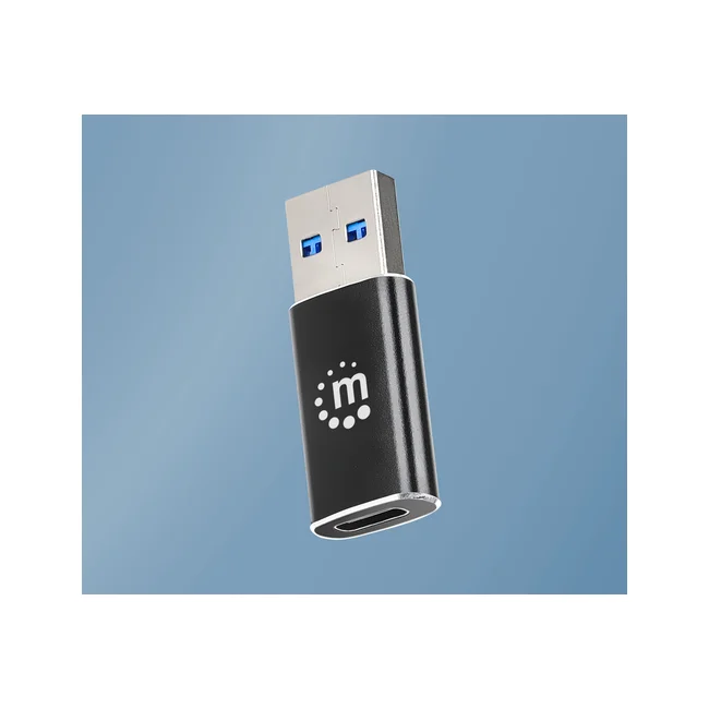 Manhattan 153980 cambiadores de género de cables USB A USB C Negro image 11