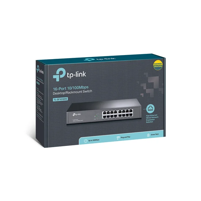 TP-Link TL-SF1016DS dispositivo de redes No administrado Fast Ethernet (10/100) 1U Negro image 17