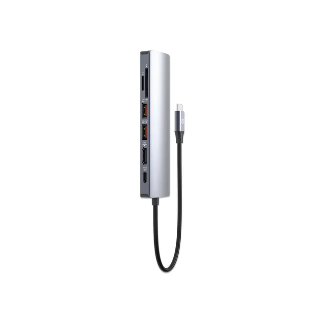 Manhattan Estación Docking USB-C con lector de tarjetas, 7 en 1 image 9