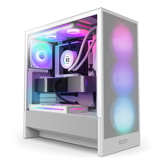 NZXT H5 Flow RGB Midi Tower Blanco
