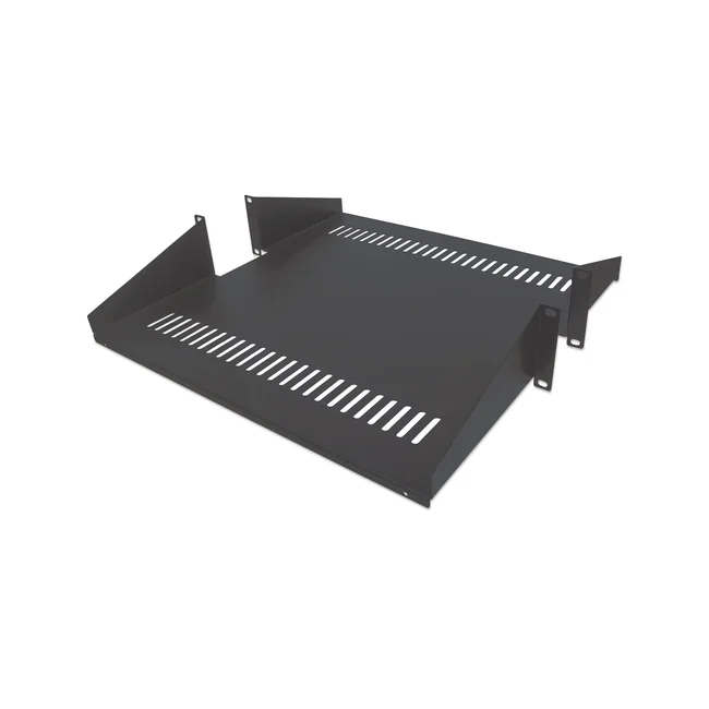 Intellinet Charola de doble cara de 19" para bastidores de marco abierto de 2 postes, 2U, charolade doble cara para rack de 19", 450 mm (17.71 pulg.) de profundidad, ventilado, negro image 7
