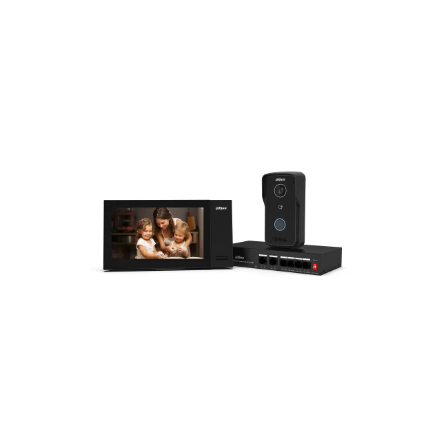 Dahua Technology DHI-VTO2111D-P-S3 sistema de intercomunicación de video 2 MP 17.8 cm (7") Negro