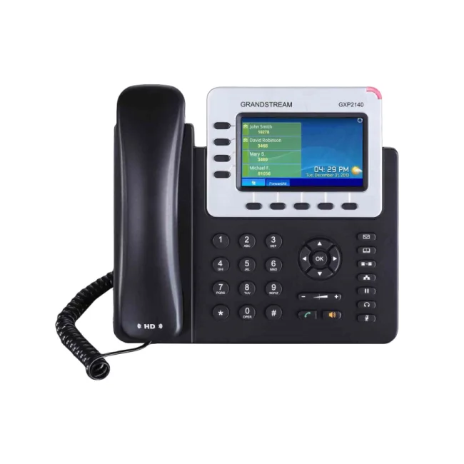 Grandstream Networks GXP2140 teléfono IP Negro 4 líneas LCD