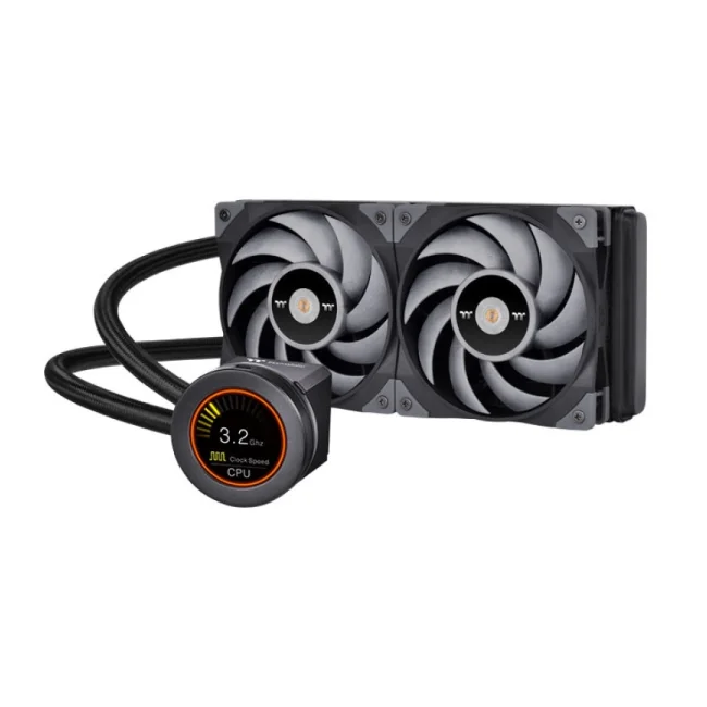 Thermaltake CL-W322-PL12GM-B sistema de refrigeración de computadora Procesador Refrigerador de líquidos todo en uno 12 cm Negro, Gris