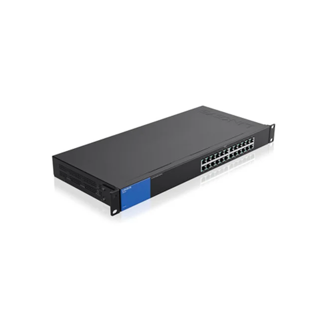 Linksys LGS124 dispositivo de redes Gigabit Ethernet (10/100/1000) 1U Negro