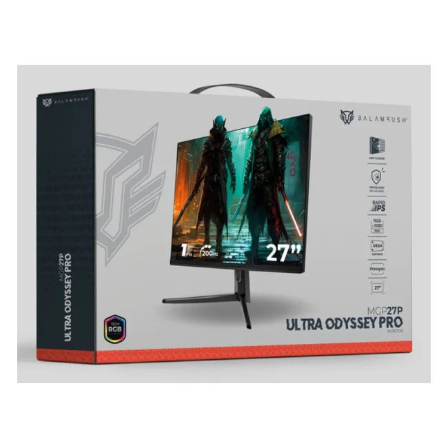 Balam Rush Ultra Odyssey Pro monitor de computadora 68.6 cm (27") 1920 x 1080 Pixeles Full HD LCD Negro image 15