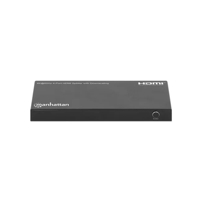Manhattan Splitter HDMI con 4 puertos 4K y reductor de escala Duplica una señal HDMI en cuatro salidas HDMI (1x4), 4K@60Hz, 18G, interruptor EDID para reducción de escala, negro image 5