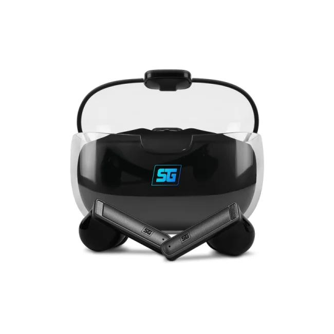 Vorago ESB-301-PRO audífono y auriculare Auriculares True Wireless Stereo (TWS) Intra auditivo Llamadas/Música/Deportes/Diario Bluetooth Base de carga Negro, Transparente image 25