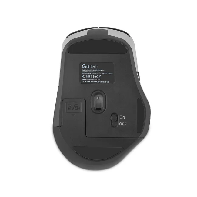 Getttech GGM-STDBW-01-SL ratón Oficina Diestro RF inalámbrico + bluetooth 7200 DPI image 4