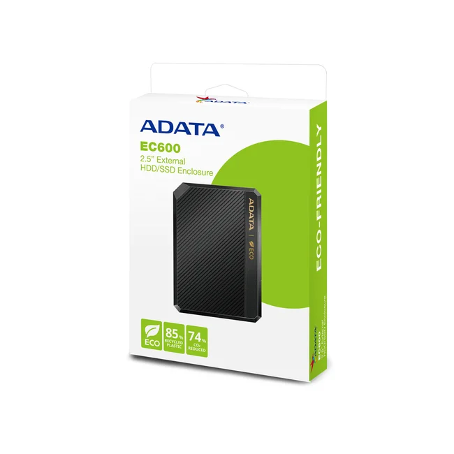 ADATA EC600-BCBK caja para disco duro externo Cubierta de disco duro/SSD Negro 2.5" image 17