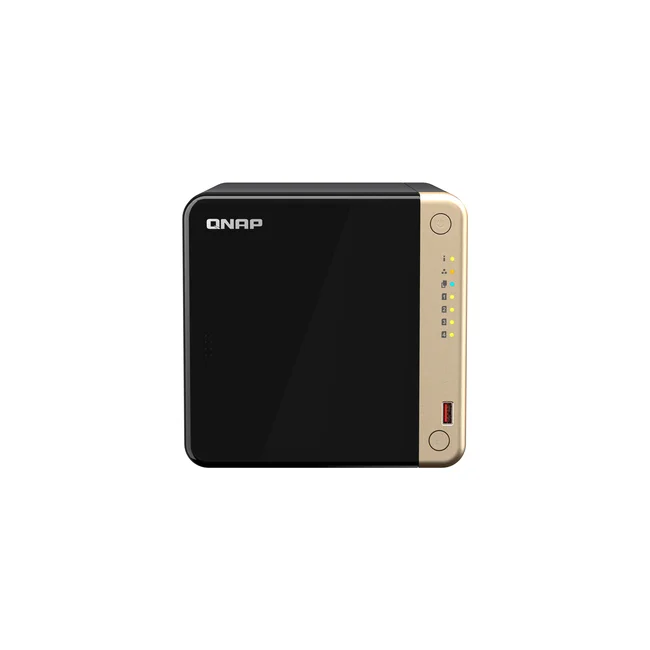 QNAP TS-464 NAS Tower Intel® Celeron® N5095 8 GB 0 TB QNAP QTS Negro, Bronce
