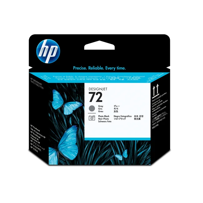 HP Cabezal de impresión DesignJet 72 gris y negro fotográfico