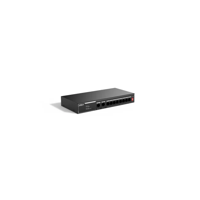 Dahua Technology PoE SF1010LP No administrado L2 Fast Ethernet (10/100) Energía sobre Ethernet (PoE) Negro image 2