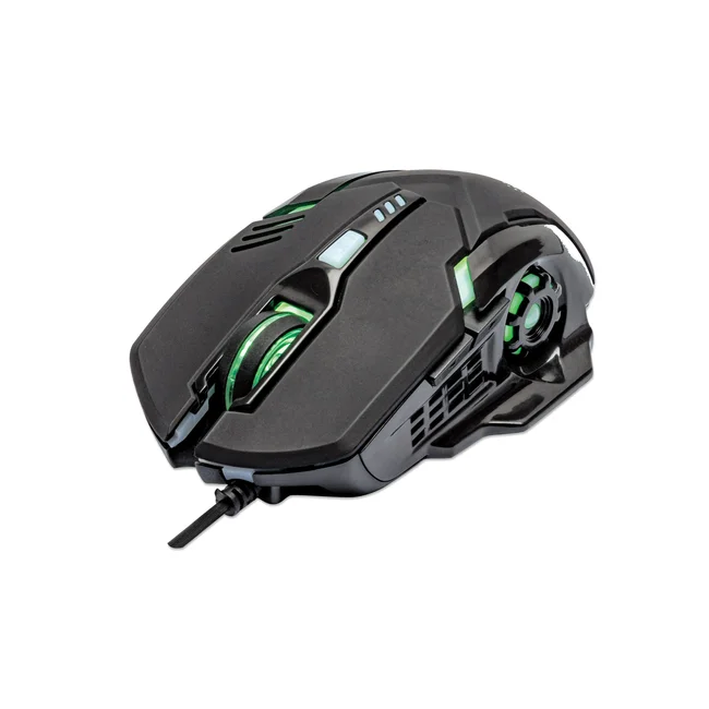 Manhattan Ratón óptico LED para juegos con cable image 12
