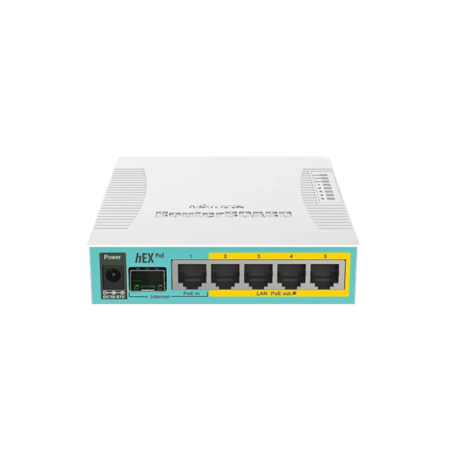 Mikrotik hEX PoE enrutador Blanco image 5