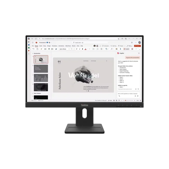 Lenovo ThinkVision E22-40 monitor de computadora 54.6 cm (21.5") 1920 x 1080 Pixeles Full HD LED Negro image 3
