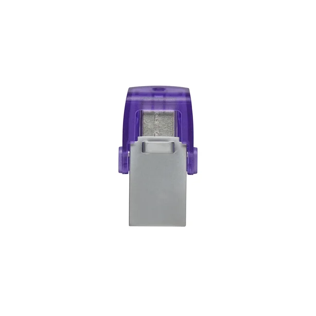 Kingston Technology DataTraveler microDuo 3C unidad flash USB 128 GB USB Type-A / USB Type-C 3.2 Gen 1 (3.1 Gen 1) Acero inoxidable, Púrpura image 5