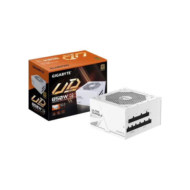 GIGABYTE UD850GM PG5 V2 ICE unidad de fuente de alimentación 850 W 20+4 pin ATX ATX Blanco