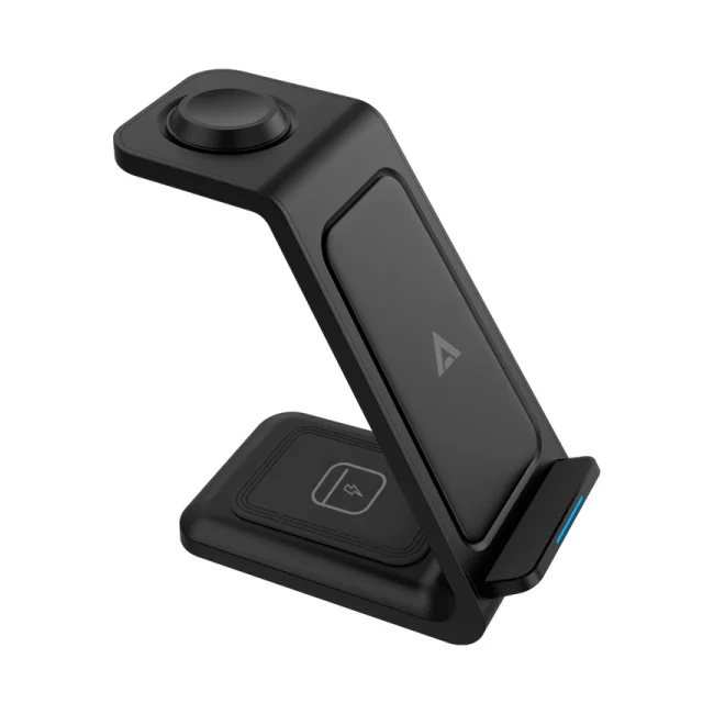 Acteck Energon S-Mate CI720 Audífonos, Smartphone, Reloj inteligente Negro USB Cargador inalámbrico Interior image 3