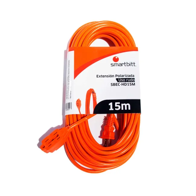 Smartbitt SBEC-HD15M extensión de corriente 15 m 3 salidas AC Interior Naranja image 3