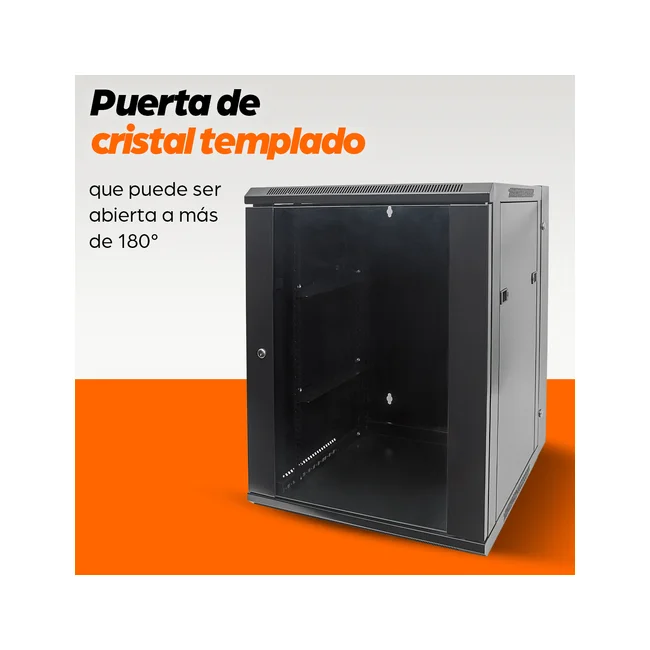 Intellinet 711845 armario rack 9U Bastidor de pared Negro image 13