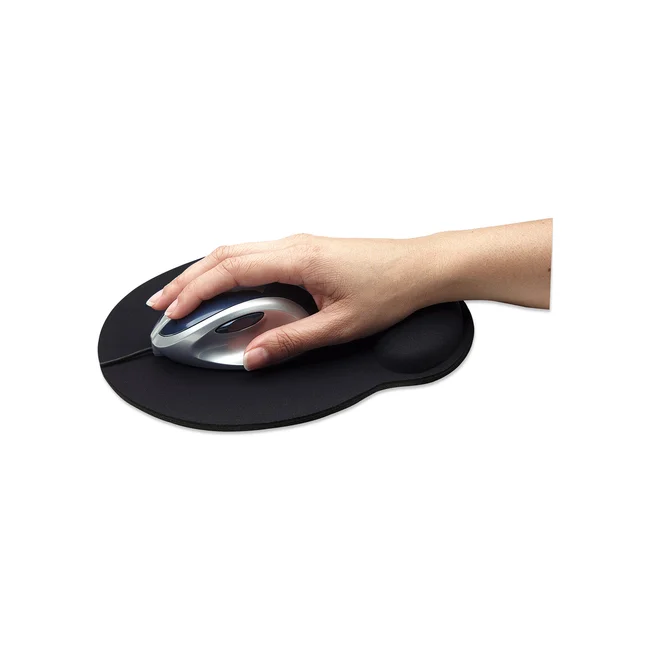 Manhattan Mouse Pad con Descansa Muñecas El material de gel promueve la posición adecuada de la mano y la muñeca, negro image 7