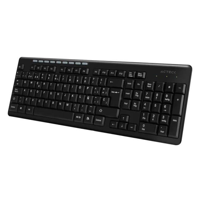 Acteck TM100 teclado RF inalámbrica + USB QWERTY Negro image 6