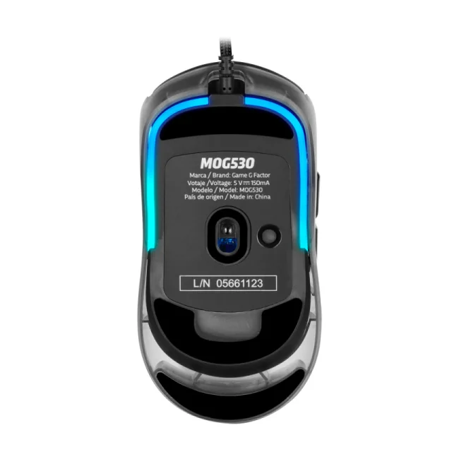 Game Factor MOG530-BK ratón Juego Ambidiestro USB tipo A 12000 DPI image 4