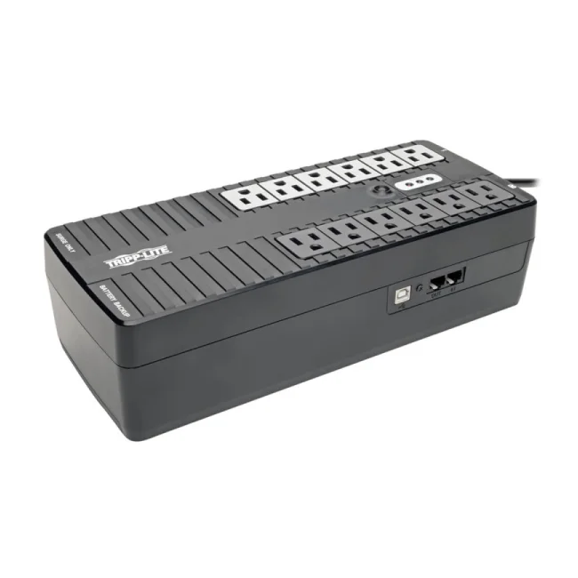 Tripp Lite INTERNET750U UPS Standby de 750VA 450W - 12 Tomacorrientes NEMA 5-15R, 120V, 50Hz / 60Hz, USB, clavija 5-15P, Instalación en Pared o Escritorio