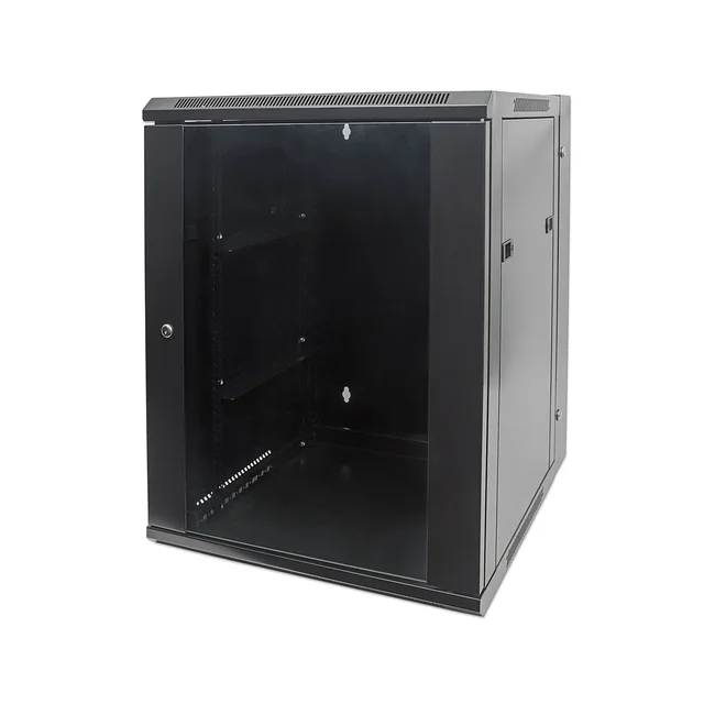 Intellinet 711845 armario rack 9U Bastidor de pared Negro image 2