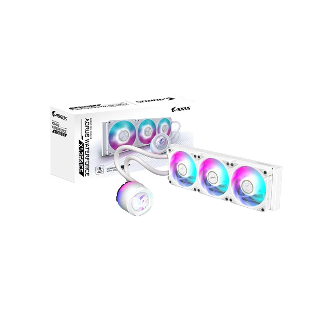 GIGABYTE AORUS WATERFORCE X II 360 ICE Procesador Refrigerador de líquidos todo en uno 12 cm Blanco image 2