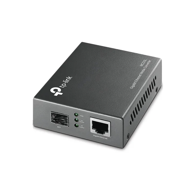 TP-Link Omada MC220L convertidor de red 1000 Mbit/s Multimodo, Modo único Negro image 3