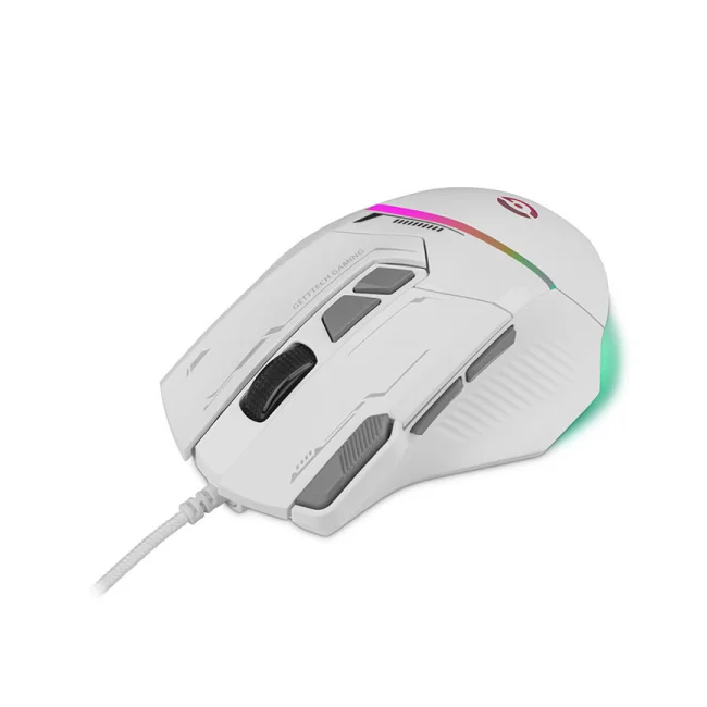 Getttech GPM-RGBWR-G1-WH ratón Juego Diestro USB tipo A 7200 DPI image 4