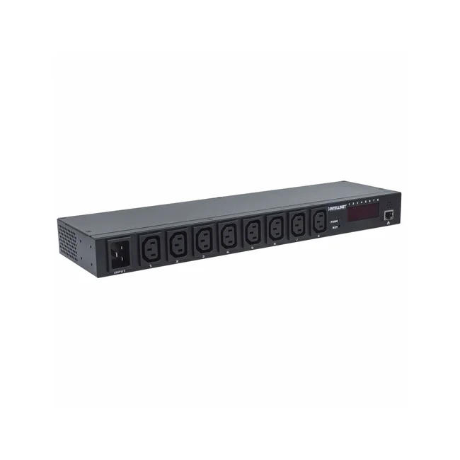 Intellinet Barra multicontactos de 8 salidas para montaje en rack de 19" image 6