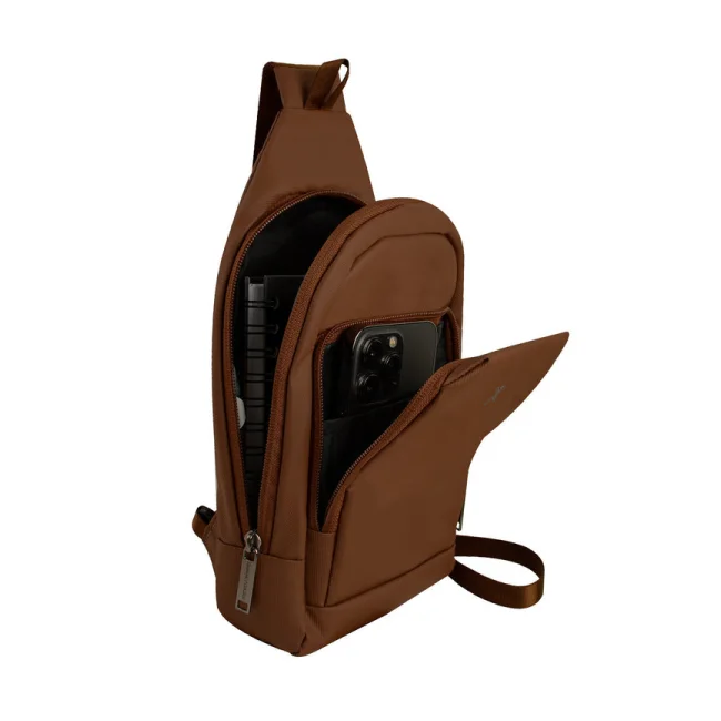 Perfect Choice PC-085027 bolsa de mano y de hombro Poliéster Café Unisex Bolsa cruzada image 9