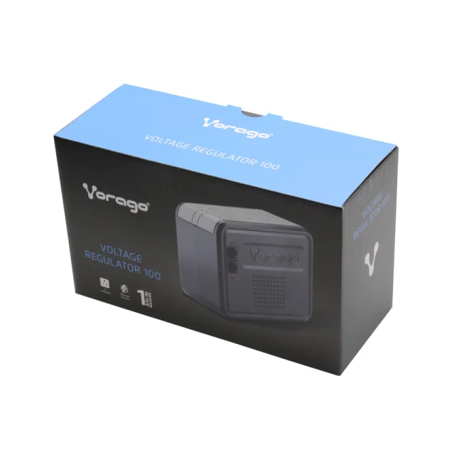 Vorago AVR-100 regulador de voltaje 8 salidas AC Negro image 6