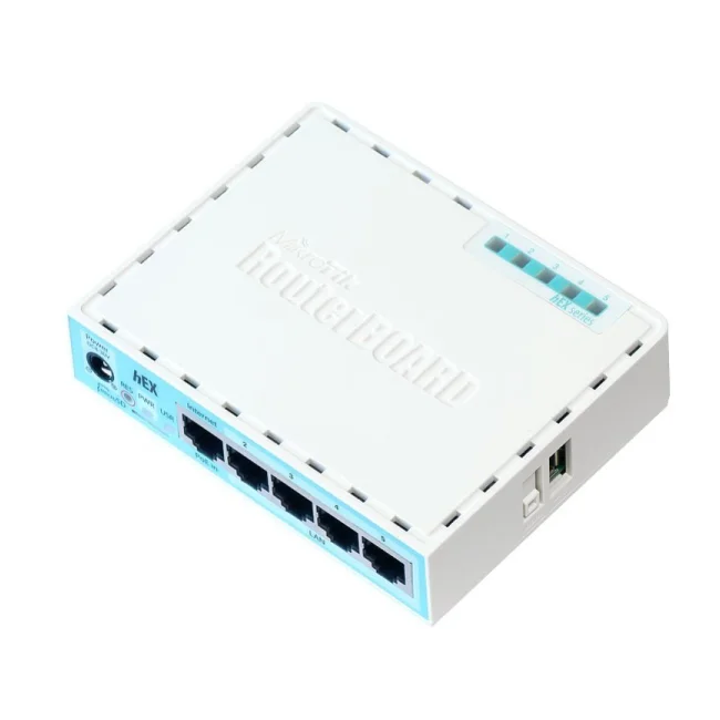 Mikrotik RB750GR3 enrutador Gigabit Ethernet Turquesa, Blanco image 2