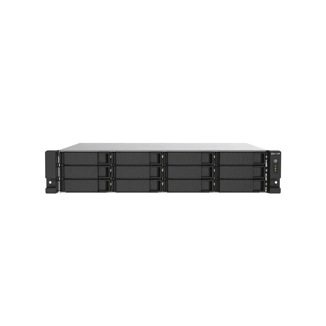 QNAP TS-1273AU-RP-8G servidor NAS o de almacenamiento Bastidor (2U) Ryzen Embedded V1500B 8 GB DDR4 0 TB QNAP QTS Aluminio, Negro image 3
