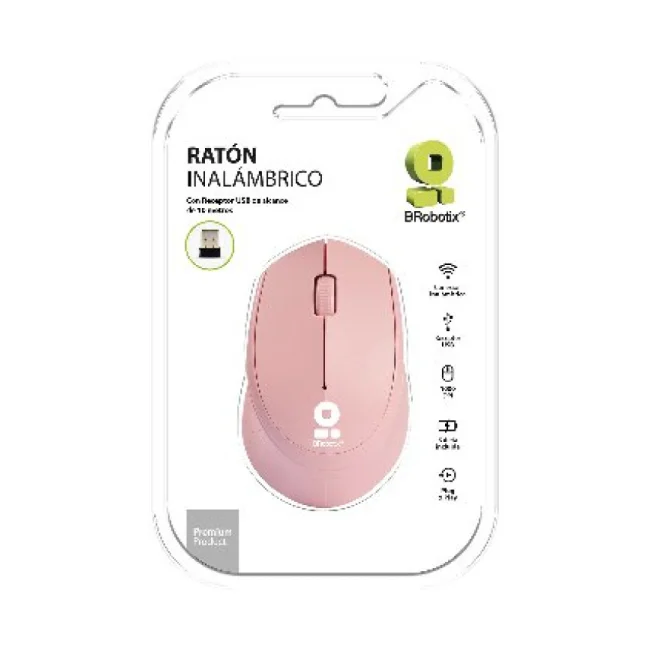 BRobotix 6000793 ratón Ambidiestro RF inalámbrico Óptico 1000 DPI image 6
