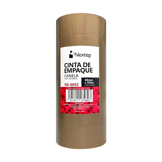 Nextep NE-605C cinta adhesiva de papelería o oficina 150 m Café 6 pieza(s)